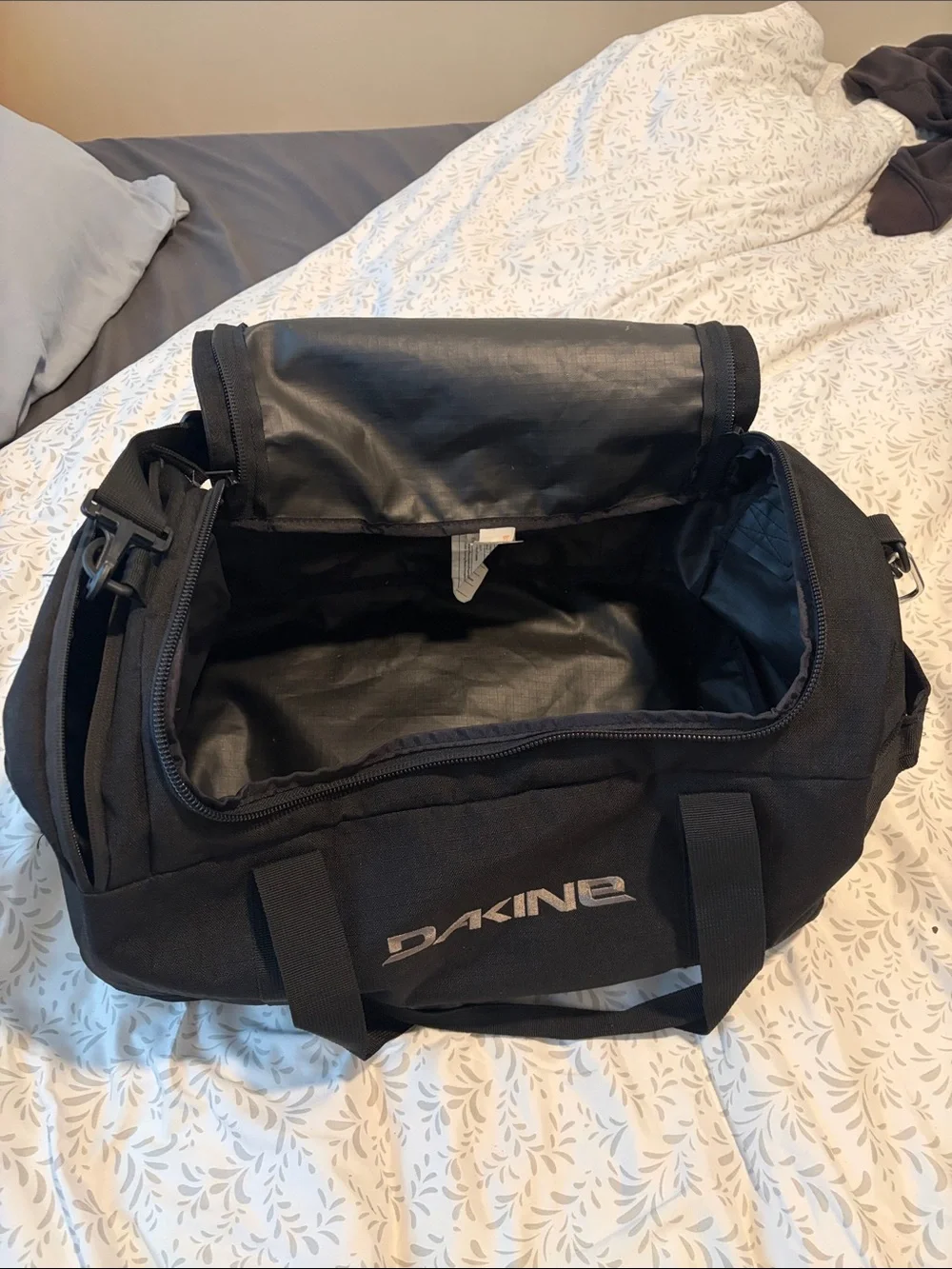 Dakine Black Duffel 35L with Shoulder Strap and Logo